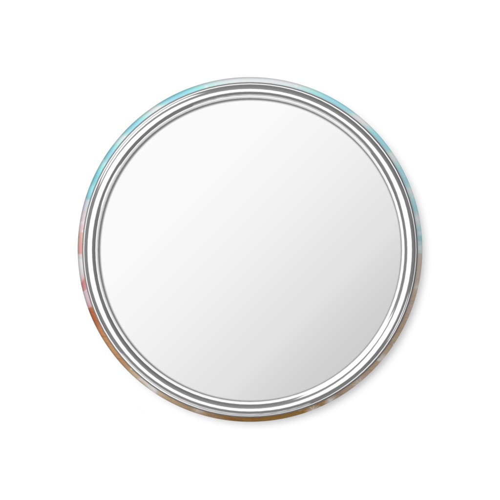 缶ミラー。 ✤ぴちゃモ。が羊毛フェルトにハマってつくったヒヨコ(pii*)をプリントした缶ミラー ☆2点〜でもご購入可能☆