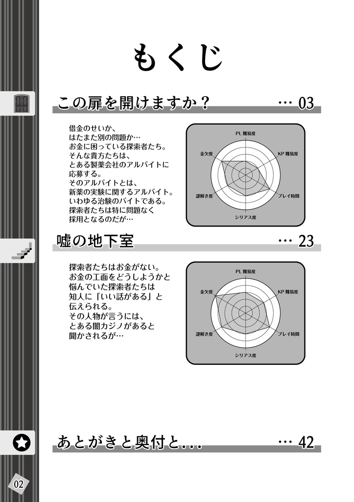 【完売】CoCシナリオ集 「 謎 -NAZO- 」