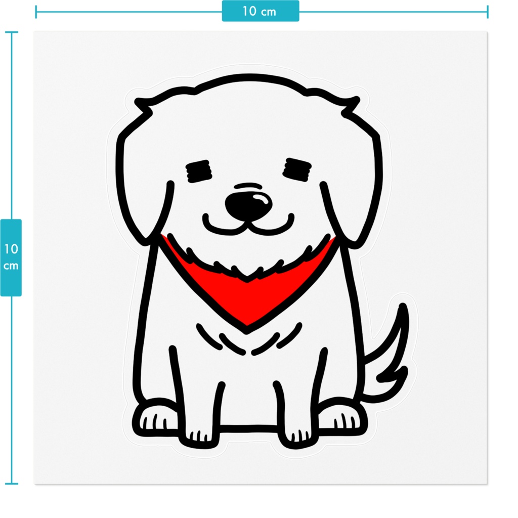 ゴルゴ クリアステッカー(黒・青)