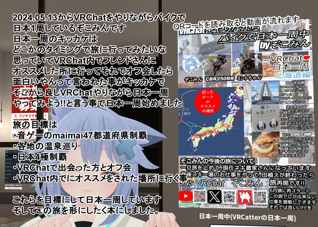 【SALE】VRChatやりながらバイクで日本一周!!.pdf