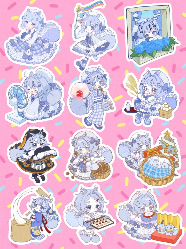 【青葉えめ】フレークシール