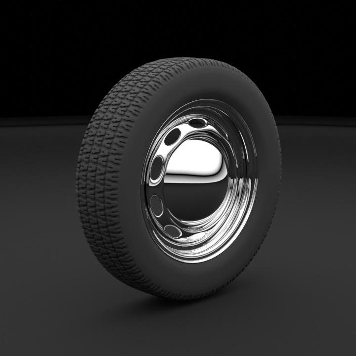 無料DLあり【3D素材】車のタイヤ