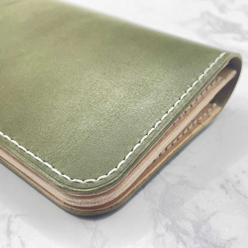 受注生産(5カラー)※カーキ在庫1つのみ即納可【本革】ロングウォレット(姫路レザー)