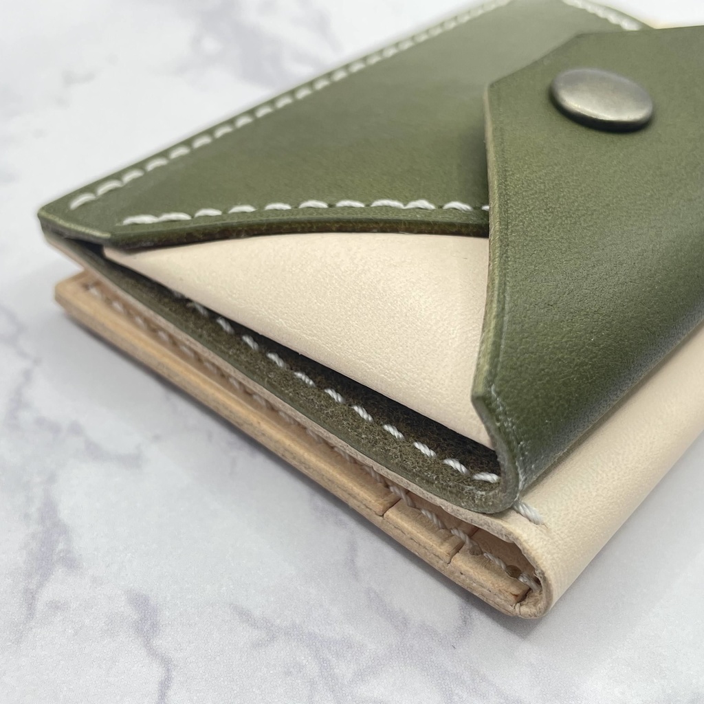 受注生産(5カラー)※カーキ在庫1つは即納可【本革】コイン&カードケース(姫路レザー)