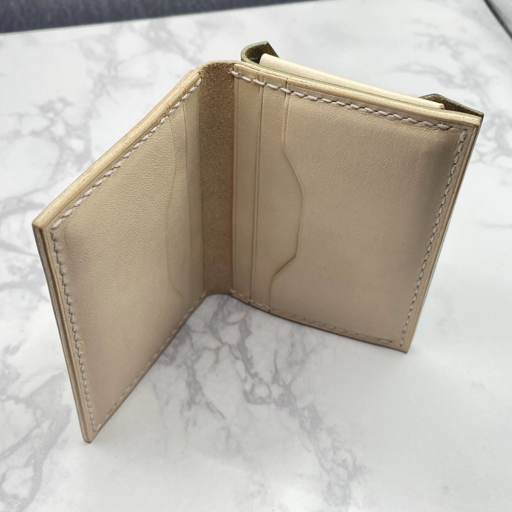 受注生産(5カラー)※カーキ在庫1つは即納可【本革】コイン&カードケース(姫路レザー)