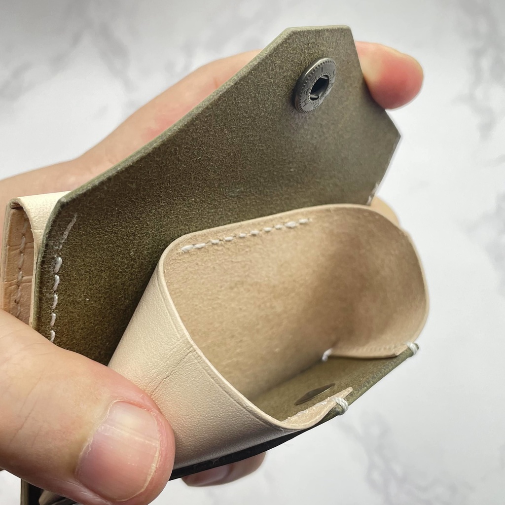 受注生産(5カラー)※カーキ在庫1つは即納可【本革】コイン&カードケース(姫路レザー)