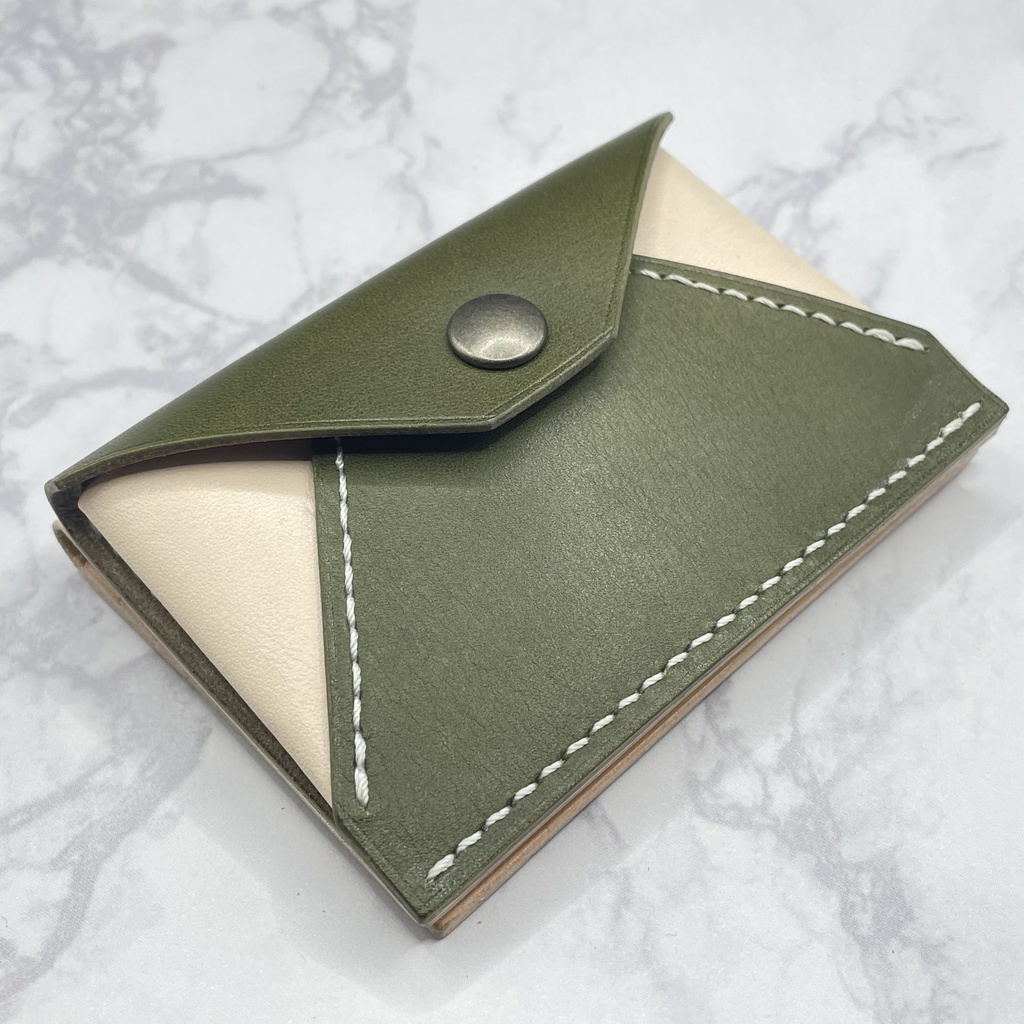 受注生産(5カラー)※カーキ在庫1つは即納可【本革】コイン&カードケース(姫路レザー)