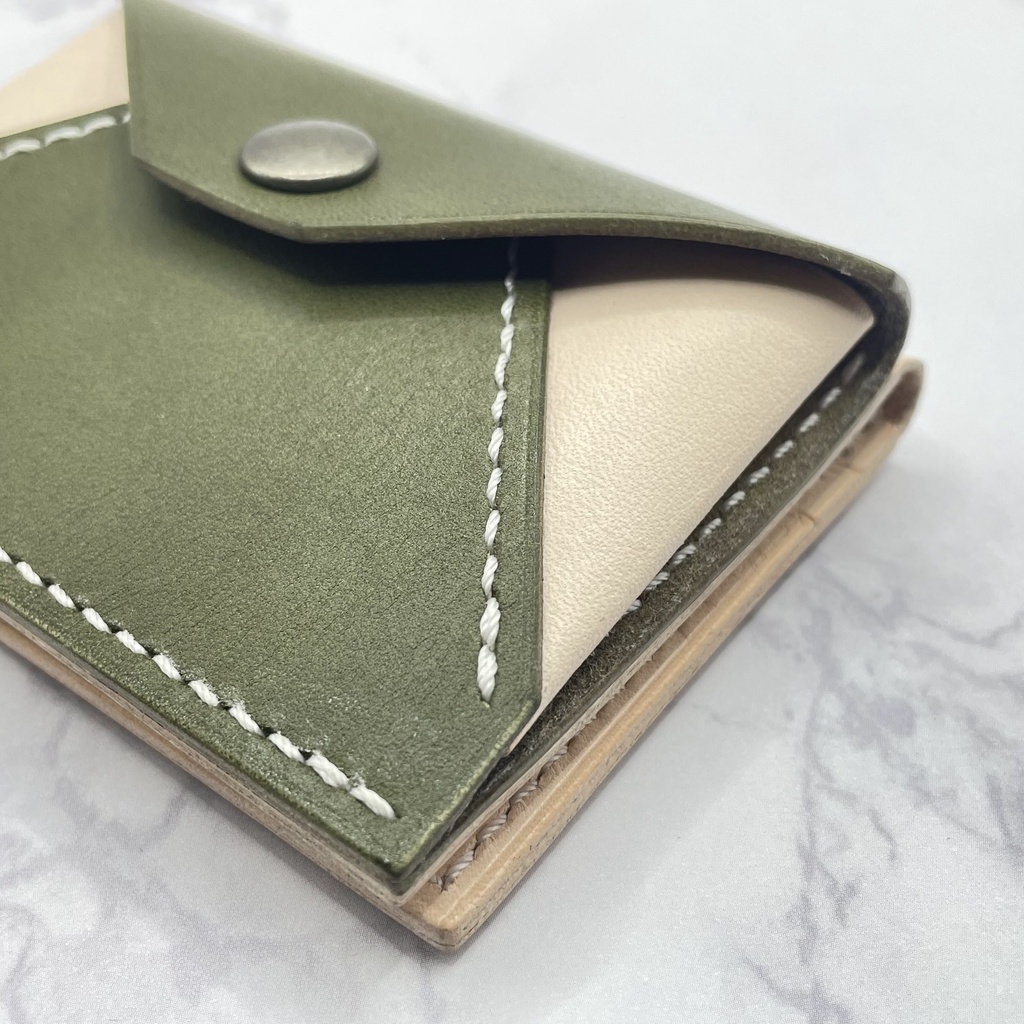 受注生産(5カラー)※カーキ在庫1つは即納可【本革】コイン&カードケース(姫路レザー)