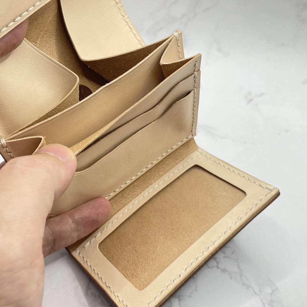 受注生産(5カラー)【本革】三つ折り財布(姫路レザー)