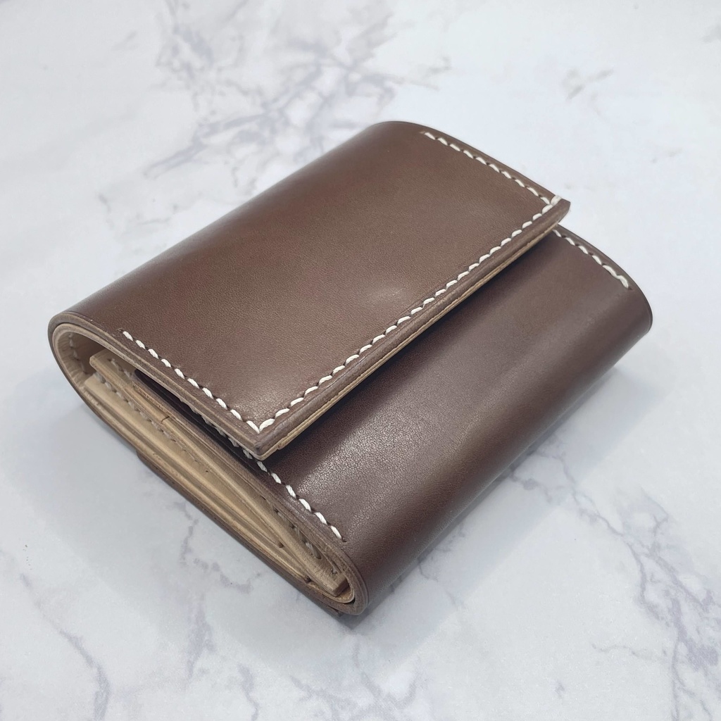 受注生産(5カラー)【本革】三つ折り財布(姫路レザー)