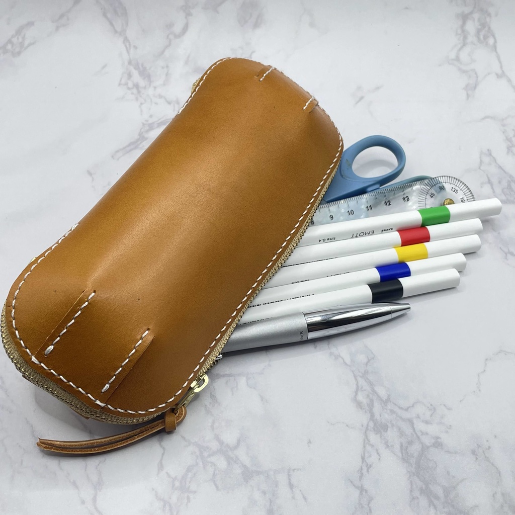 受注生産(5カラー)※キャメル在庫1つは即納可【本革】マルチレザーケース/ペンケースやメガネケースとしても使用可能