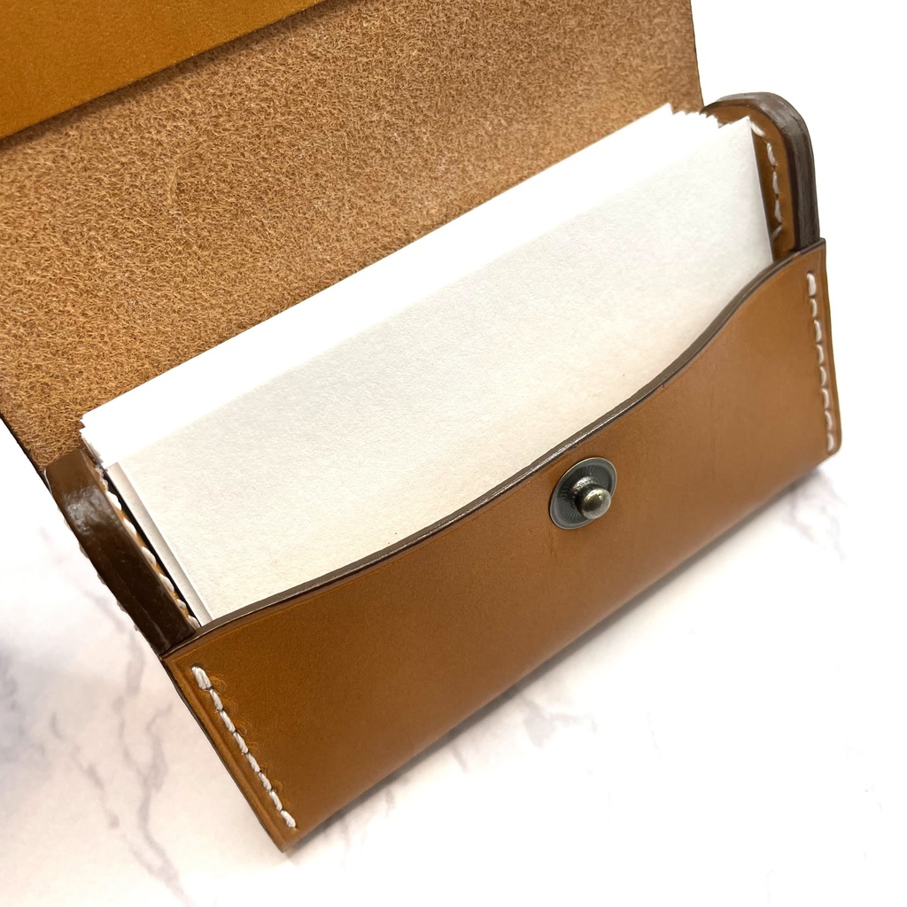 (5カラー)【本革】名刺入れ/カードケース#1(姫路レザー)/受注生産※キャメル在庫1つは即納可