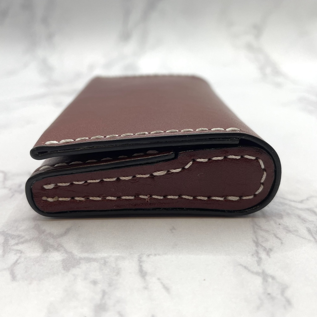 (5カラー)【本革】名刺入れ/カードケース#2(姫路レザー)/受注生産※ワイン在庫1つは即納可