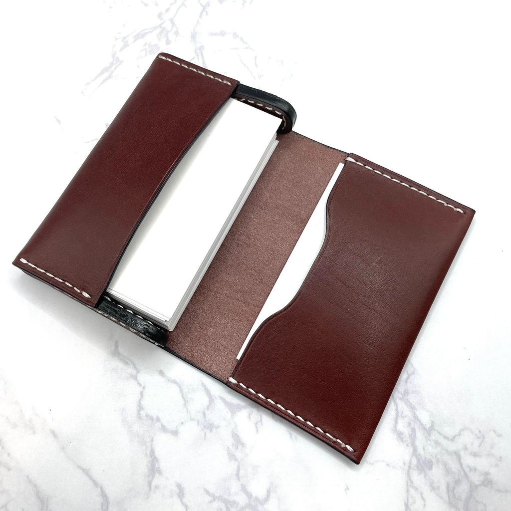 (5カラー)【本革】名刺入れ/カードケース#2(姫路レザー)/受注生産※ワイン在庫1つは即納可