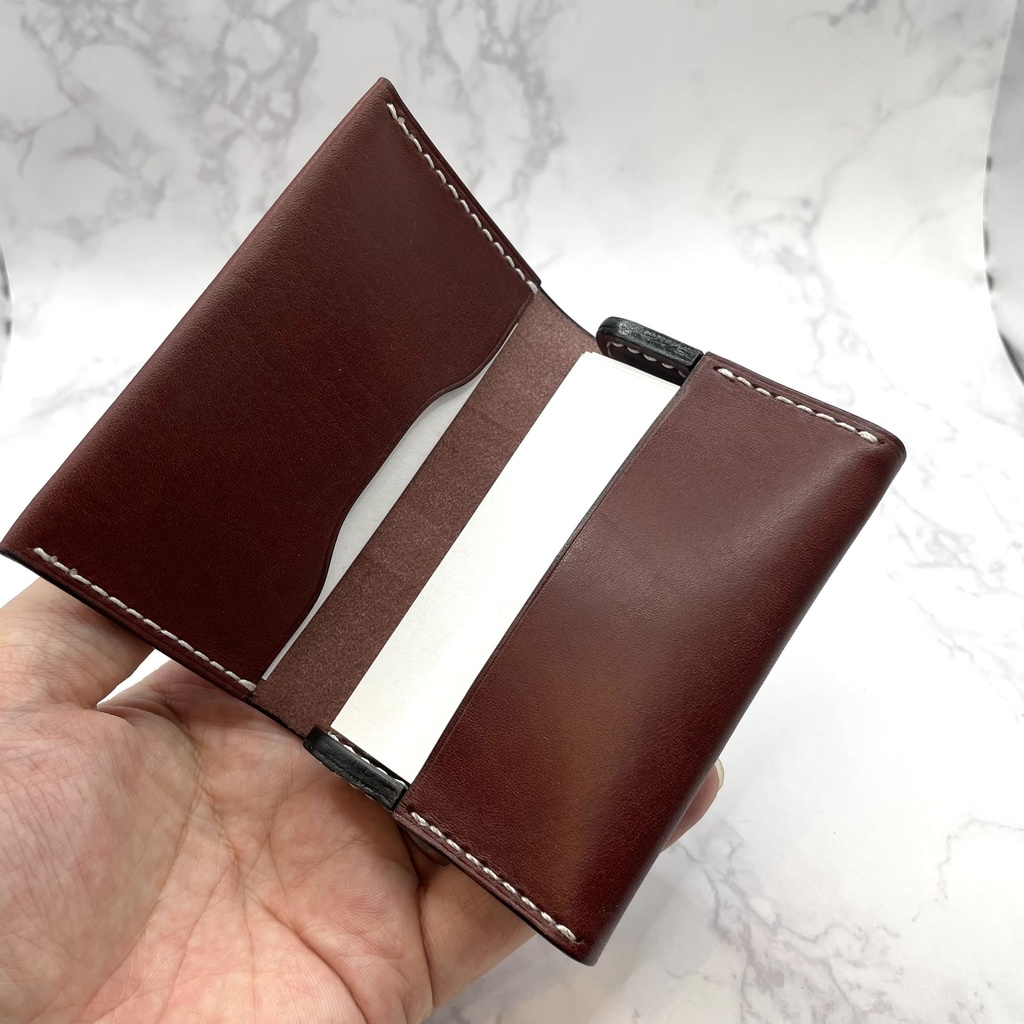 (5カラー)【本革】名刺入れ/カードケース#2(姫路レザー)/受注生産※ワイン在庫1つは即納可