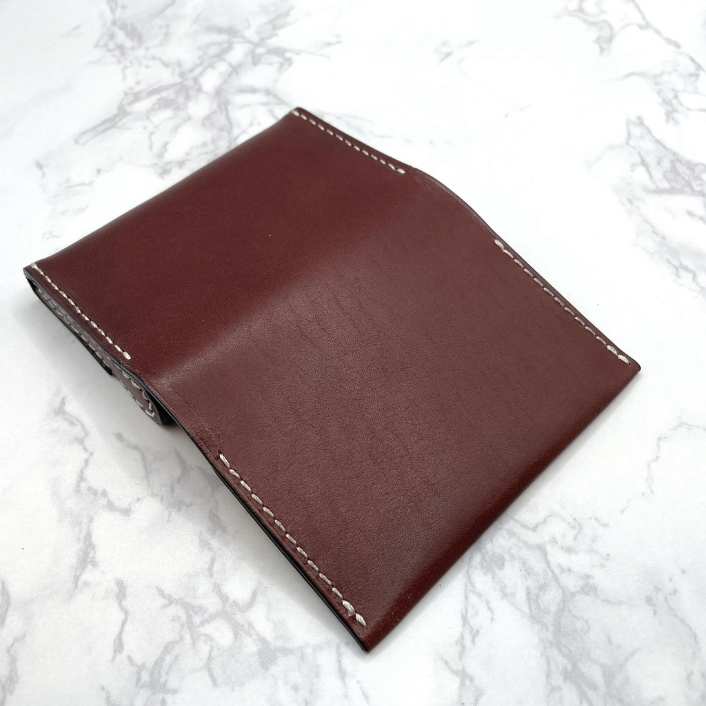 (5カラー)【本革】名刺入れ/カードケース#2(姫路レザー)/受注生産※ワイン在庫1つは即納可