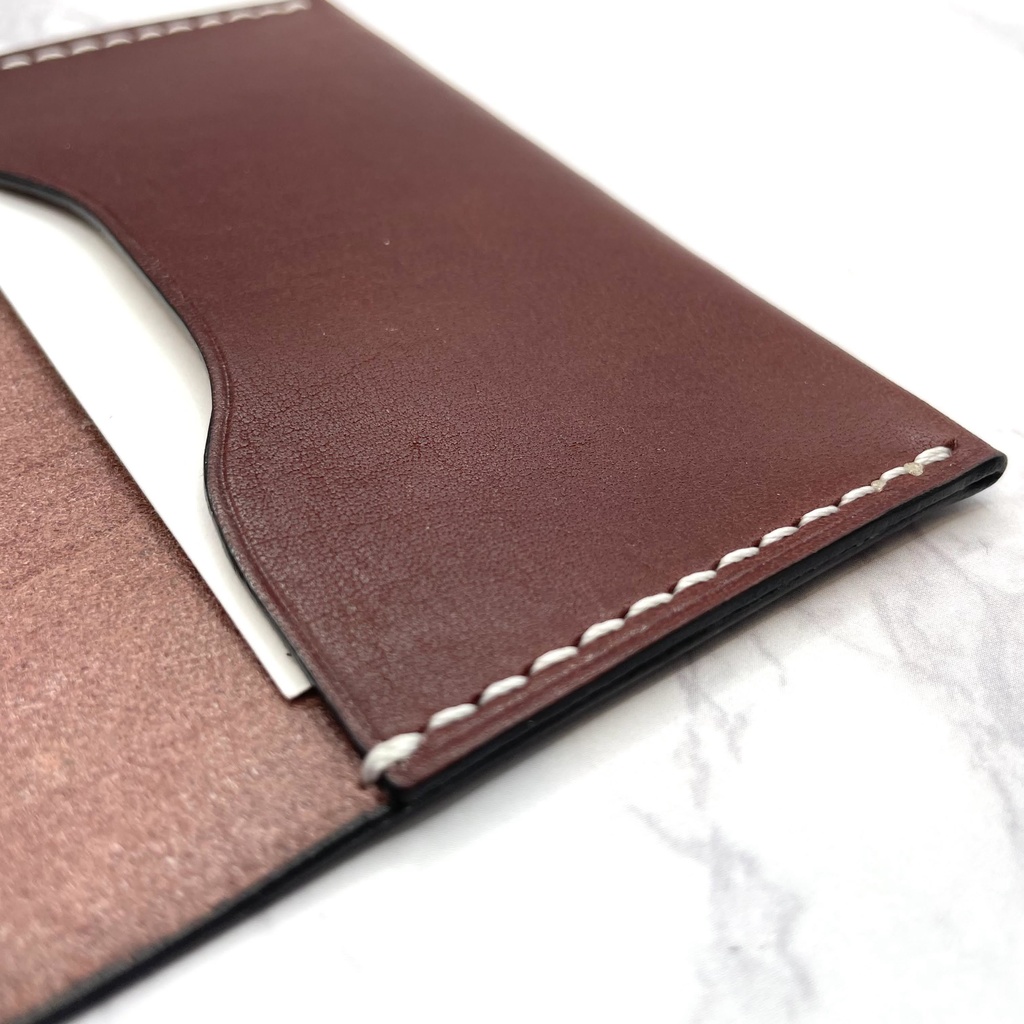 (5カラー)【本革】名刺入れ/カードケース#2(姫路レザー)/受注生産※ワイン在庫1つは即納可