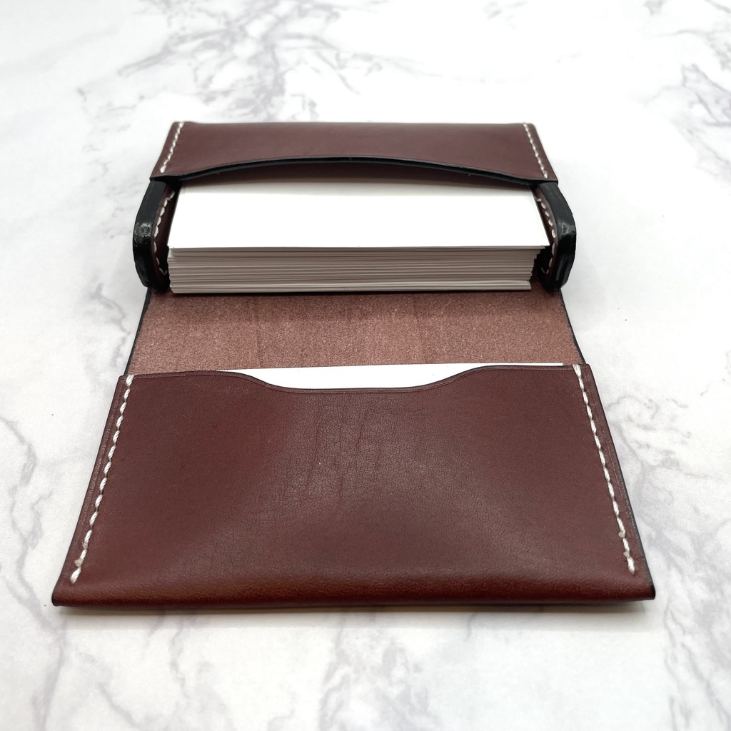 (5カラー)【本革】名刺入れ/カードケース#2(姫路レザー)/受注生産※ワイン在庫1つは即納可