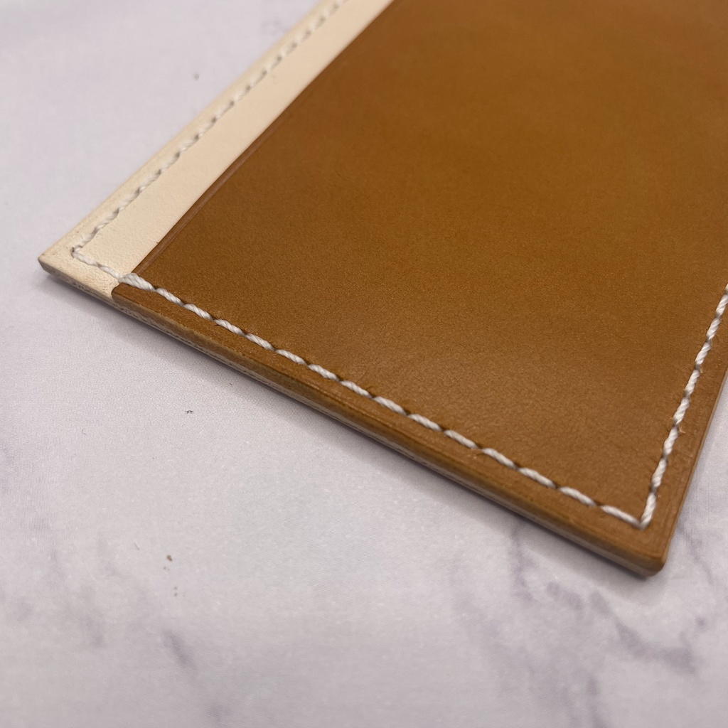 【本革】カラフルパスケース/カードケース/フェースと糸のお色指定可*各色1個は在庫有のため即納可