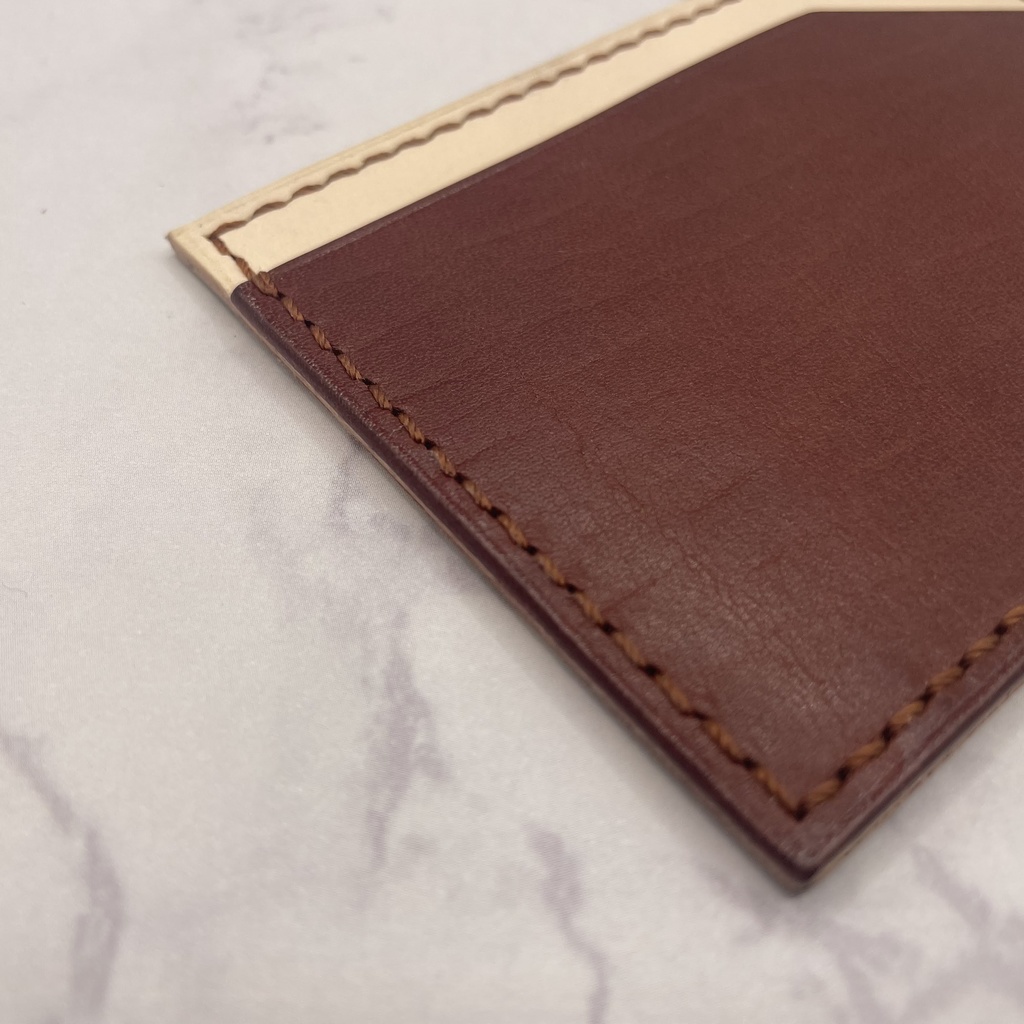 【本革】カラフルパスケース/カードケース/フェースと糸のお色指定可*各色1個は在庫有のため即納可