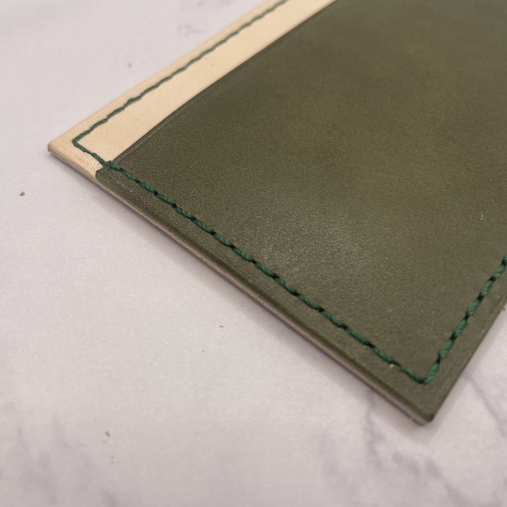 【本革】カラフルパスケース/カードケース/フェースと糸のお色指定可*各色1個は在庫有のため即納可