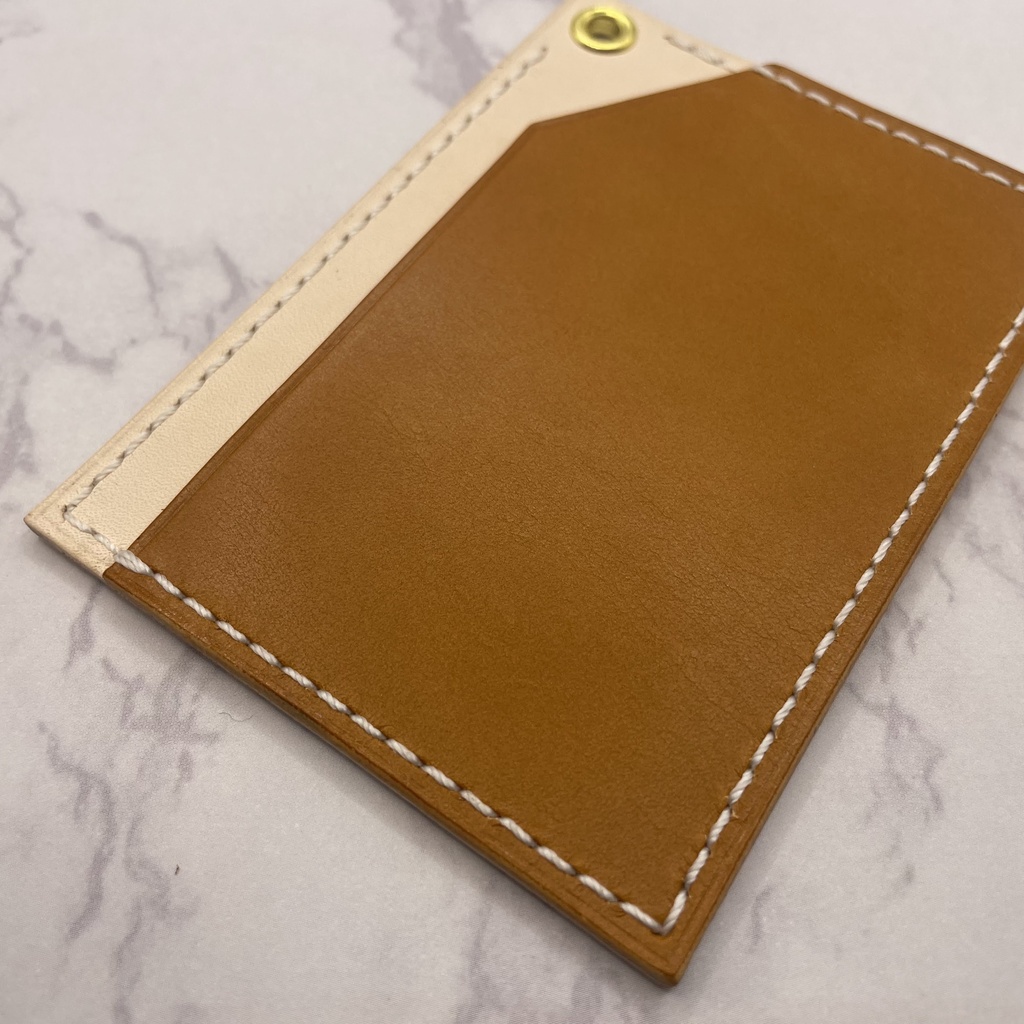 【本革】カラフルパスケース/カードケース/フェースと糸のお色指定可*各色1個は在庫有のため即納可