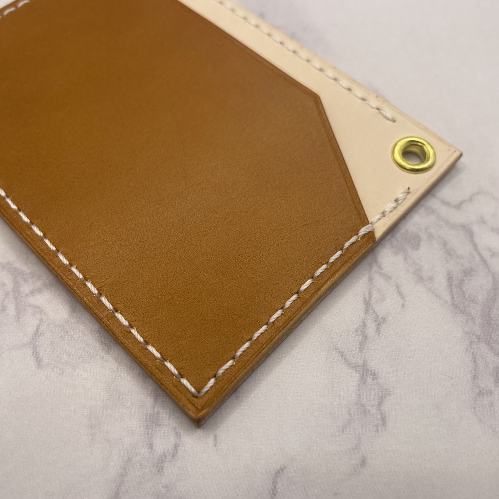 【本革】カラフルパスケース/カードケース/フェースと糸のお色指定可*各色1個は在庫有のため即納可