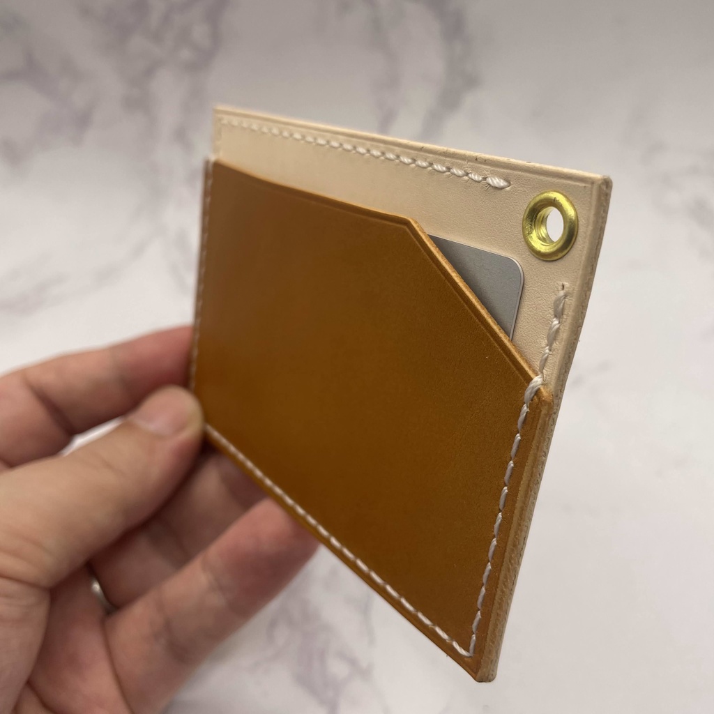 【本革】カラフルパスケース/カードケース/フェースと糸のお色指定可*各色1個は在庫有のため即納可