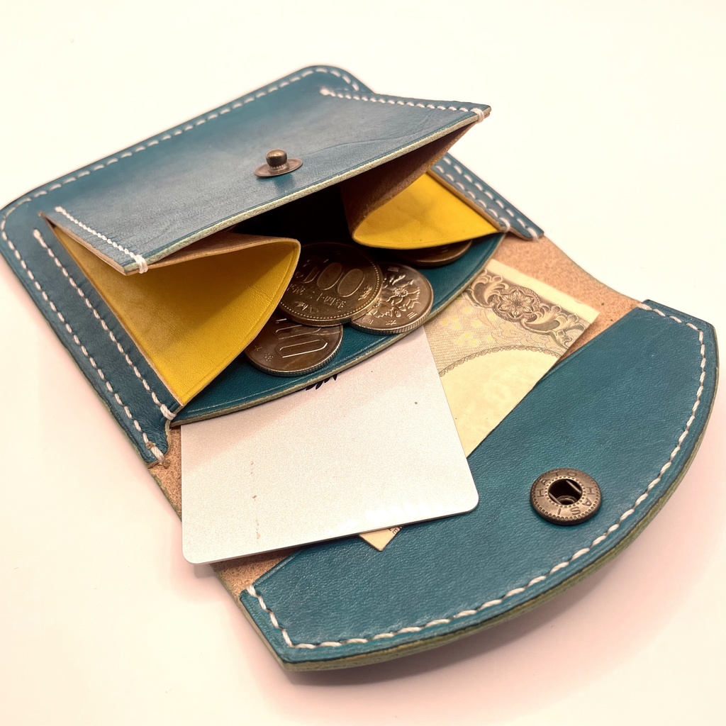 【推し色カラーオーダー可】レザーミニウォレット