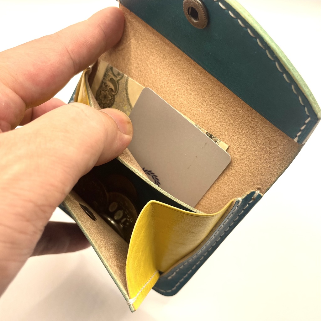 【推し色カラーオーダー可】レザーミニウォレット