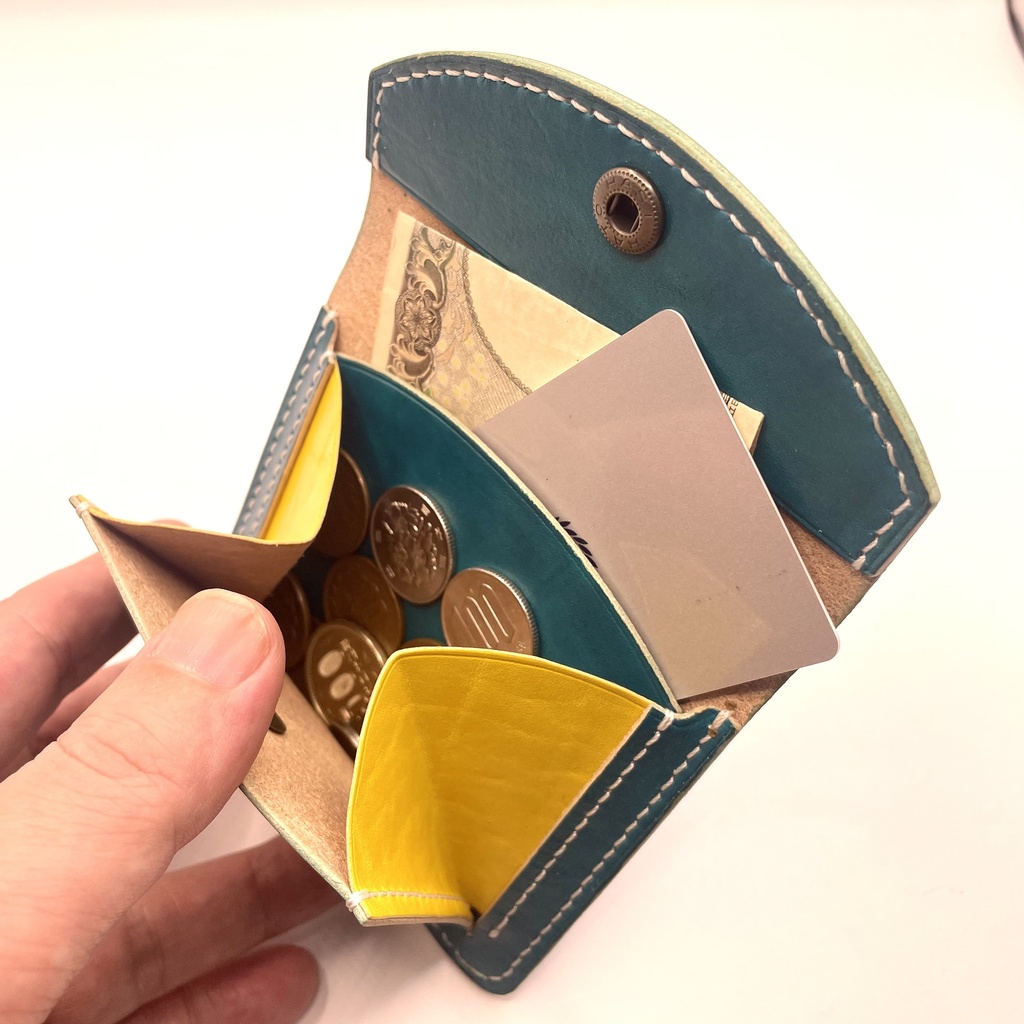 【推し色カラーオーダー可】レザーミニウォレット