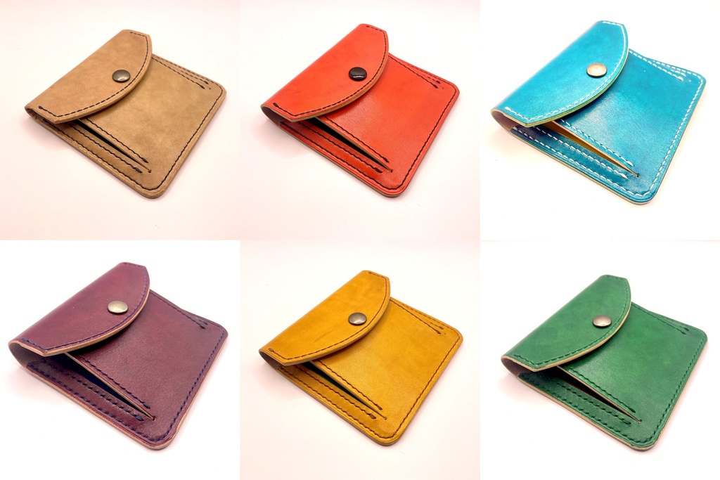 【推し色カラーオーダー可】レザーミニウォレット