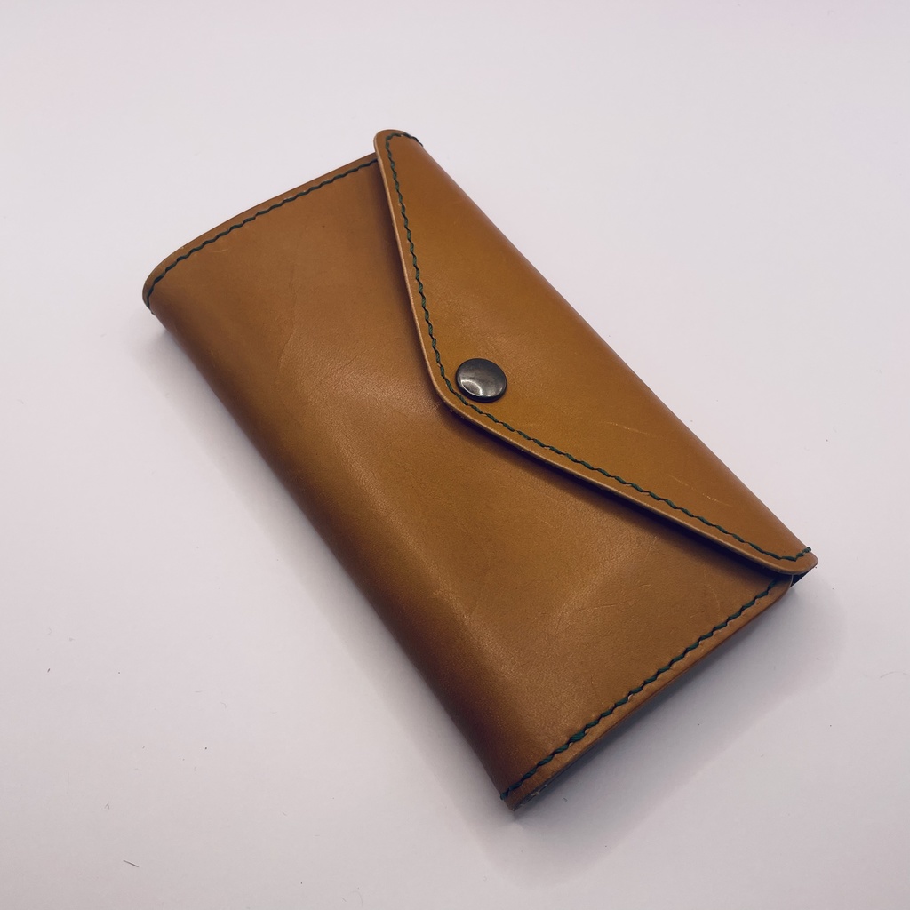 推し色 本革スマホケース(iphone全シリーズ対応可)カラーオーダー可