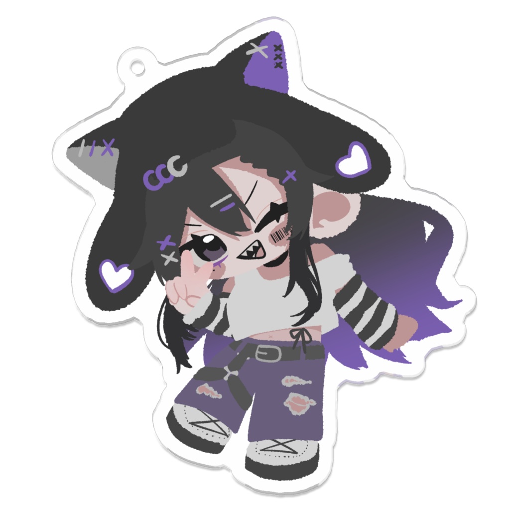  【常設】偽莉るあん SDアクリルキーホルダー 70×70mm