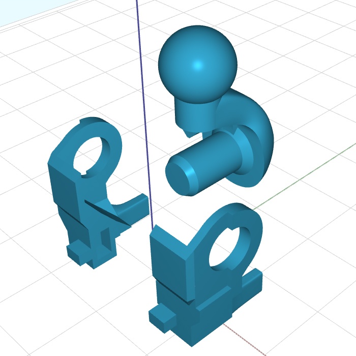 【胸部・骨盤ジョイントセット】メガミデバイス(朱羅)対応ジョイント(各2個ずつ)