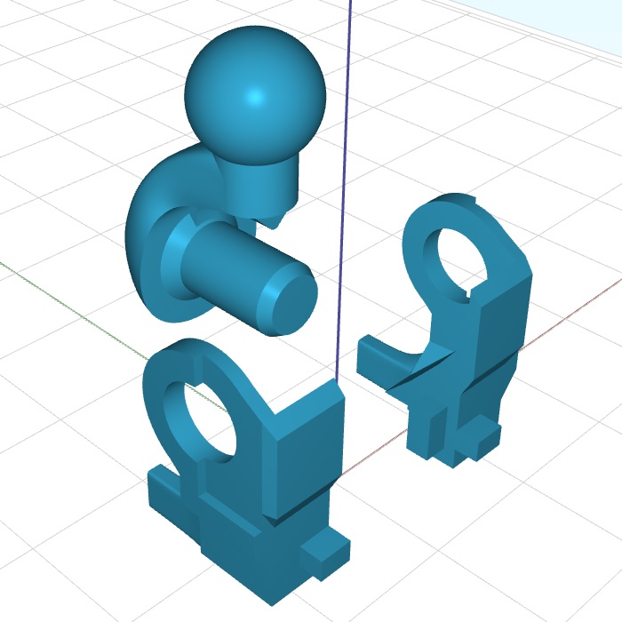 【胸部・骨盤ジョイントセット】メガミデバイス(朱羅)対応ジョイント(各2個ずつ)