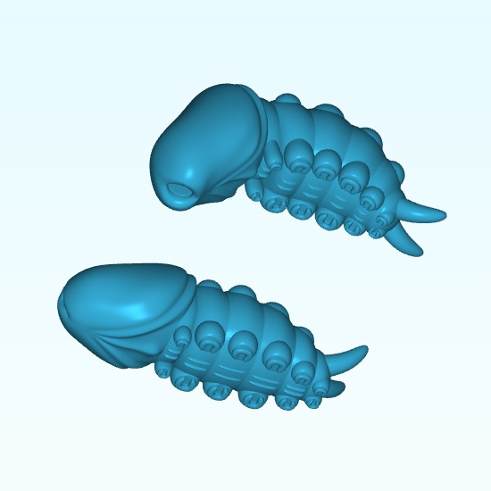 【幼虫セット】予備パーツ(通常・曲げ 各2個づつ)