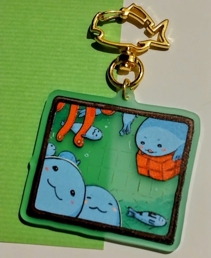 小窓のアクリルキーホルダー