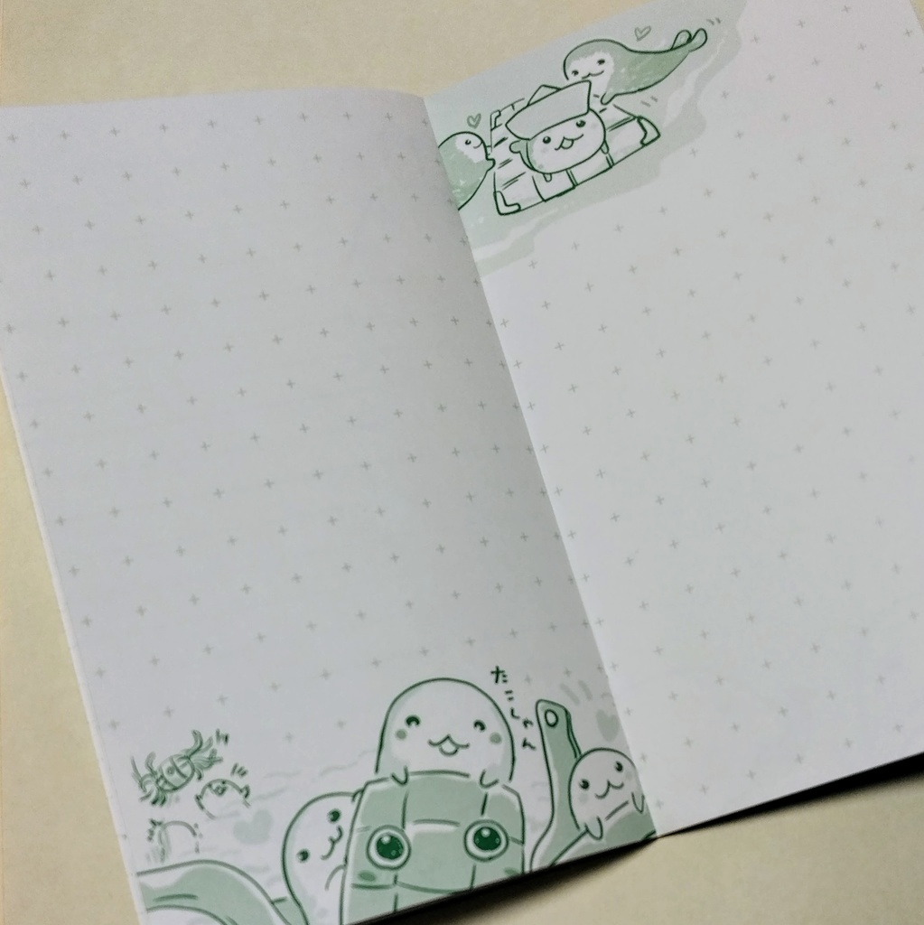 ゆるザラシノート(フレークシール付き)