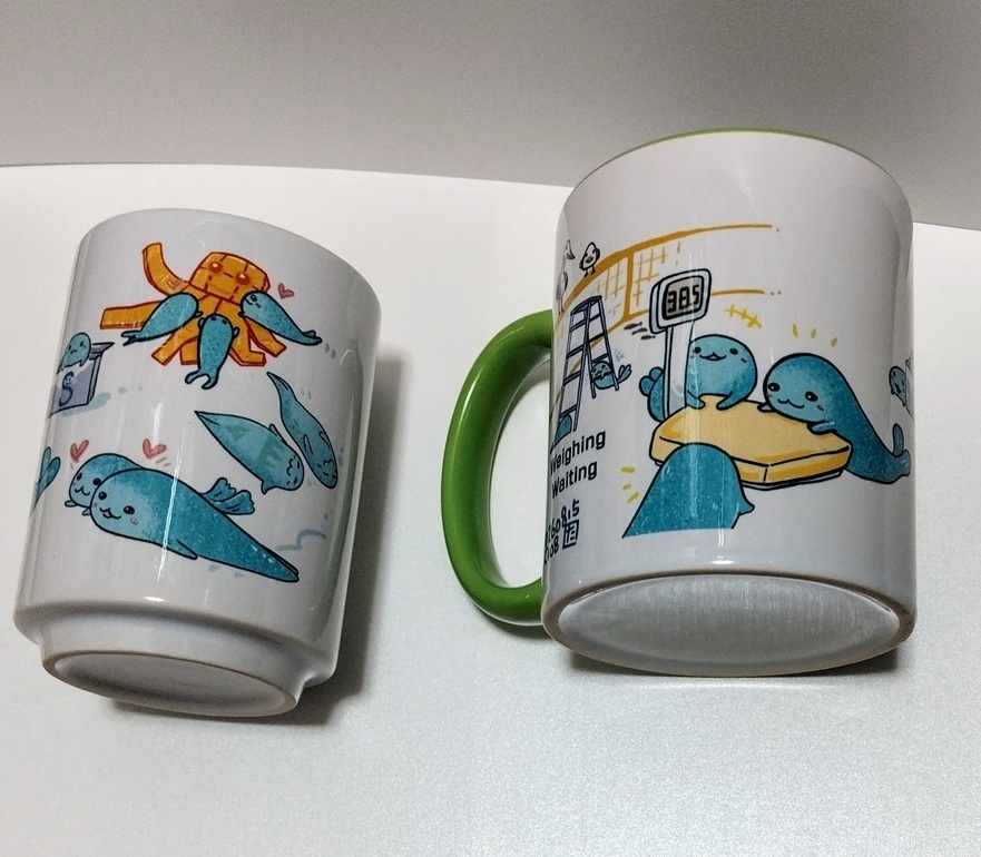 New! アザラシ幼稚園マグカップ＆湯のみ