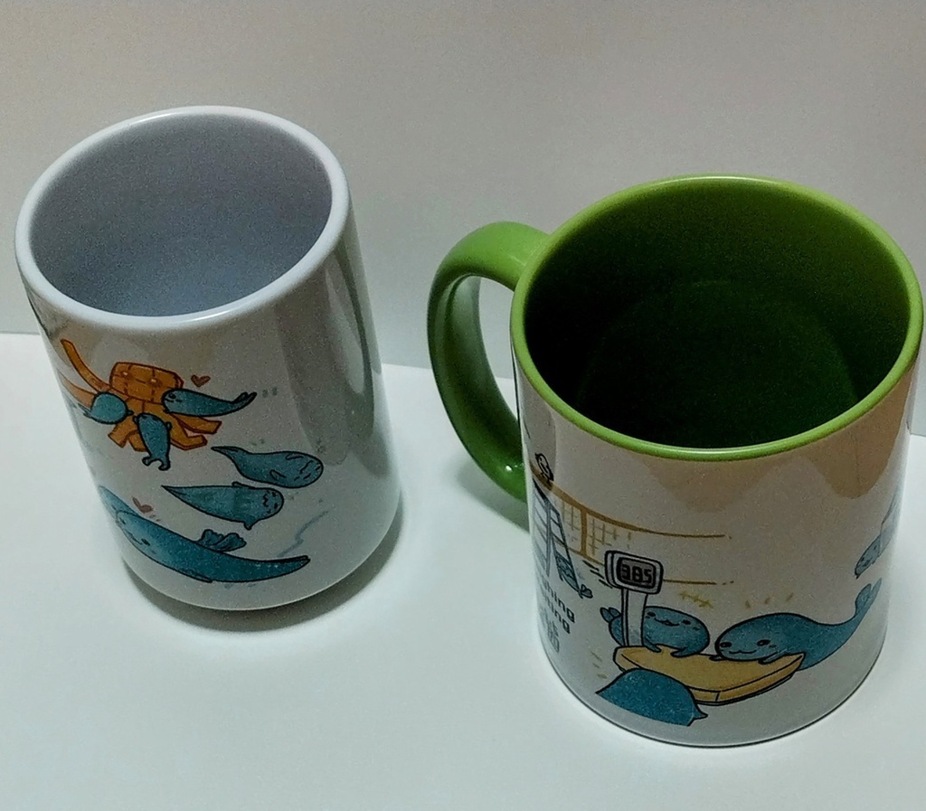 New! アザラシ幼稚園マグカップ&湯のみ