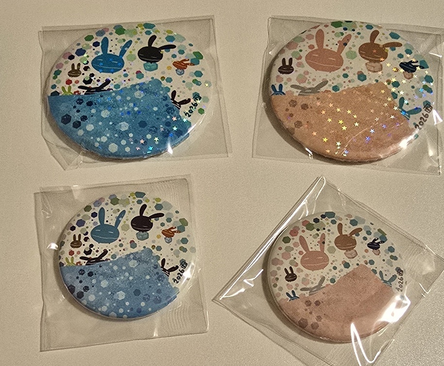 New! レプリカ先生缶ミラー 大、小