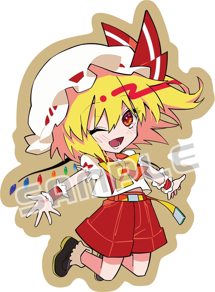 レミリア&フランドール -木製キーホルダー-