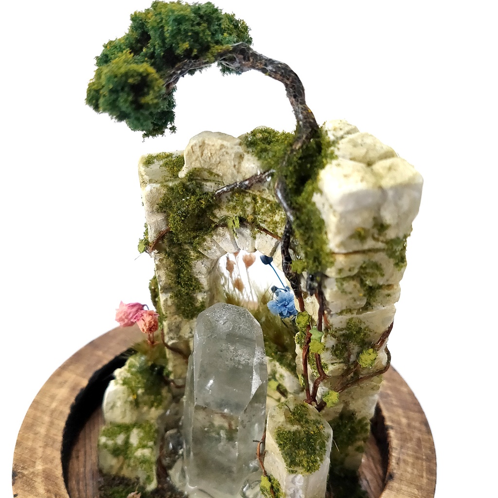 『結晶の遺跡』中・鉱物ランプ・水晶・10パターン切替点灯