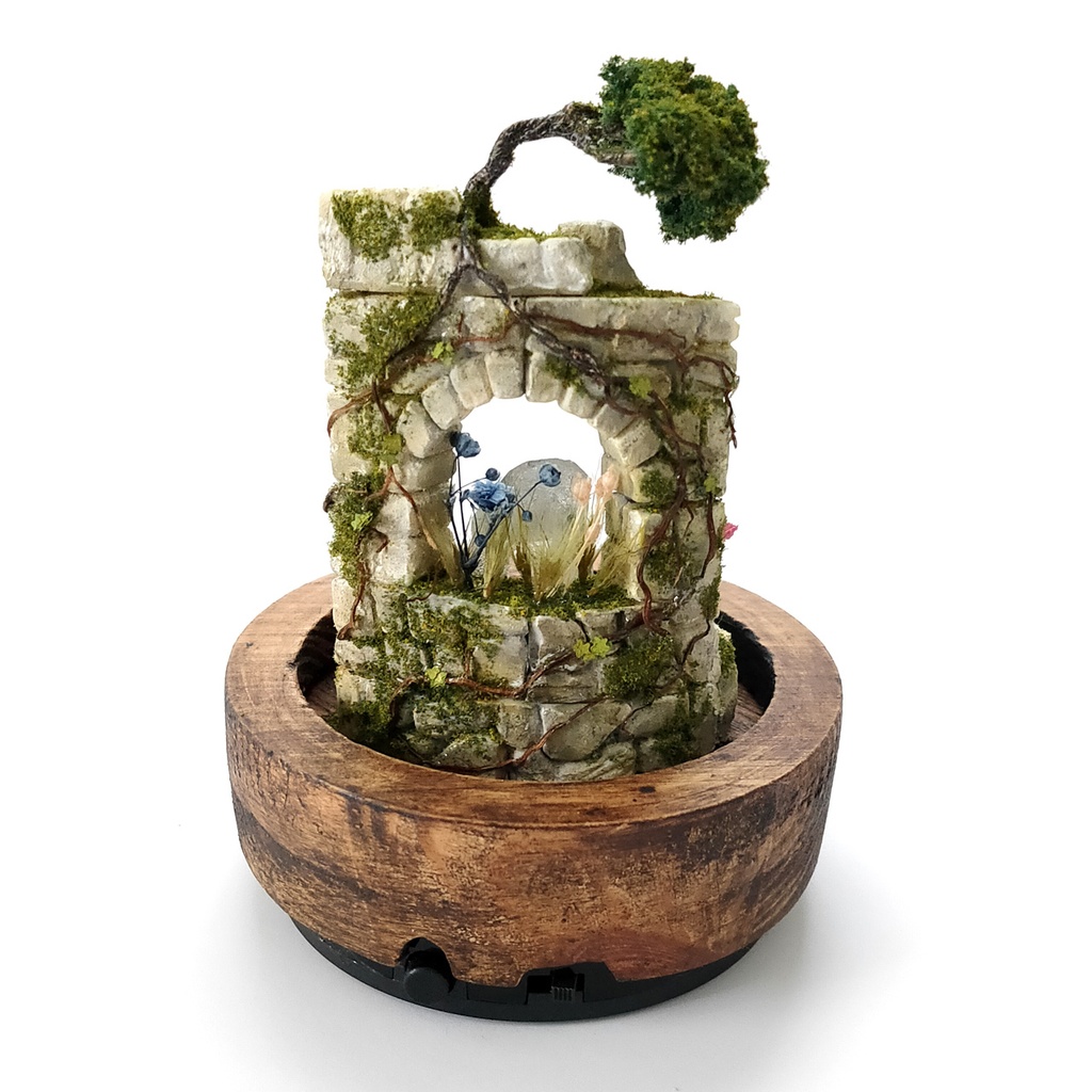 『結晶の遺跡』中・鉱物ランプ・水晶・10パターン切替点灯