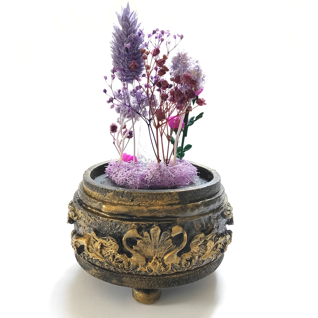 鉱物ランプ『紫』中サイズ・水晶・アメジスト