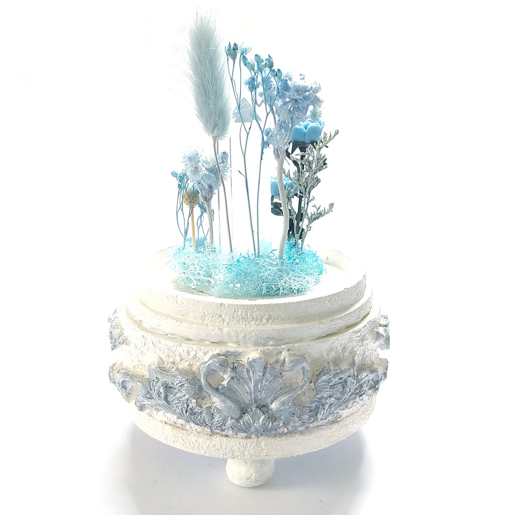 鉱物ランプ『水色』中サイズ・水晶・アクアマリン