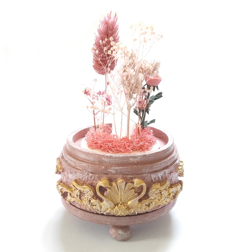 鉱物ランプ『ピンク』中サイズ・水晶・モルガナイト