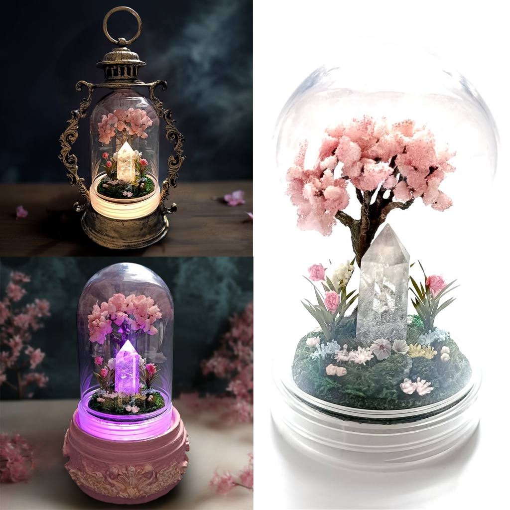 ドームのみ『結晶大地の春-桜の樹-』中サイズ