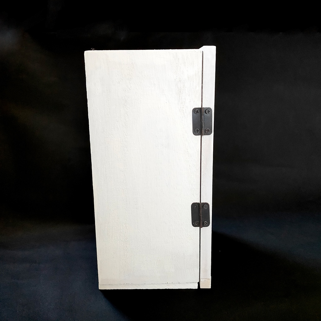 鉱物ランプ・箱型『結晶の森の泉』水晶・リモコン切替点灯